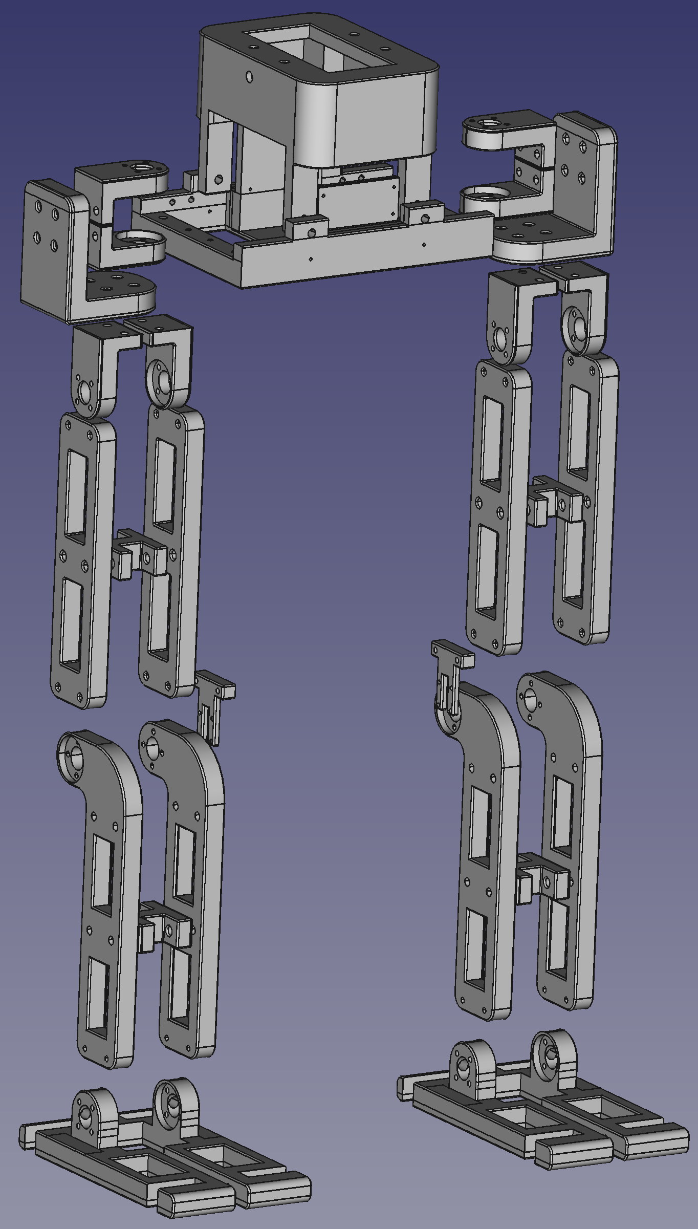 CAD design of the lower body